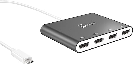 J5 JCA366 USB-C TO 4-PORT HDMI MULTI-MONITOR ADAPTER
